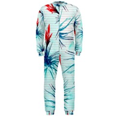 Tillansia Flowers Pattern Onepiece Jumpsuit (men) 