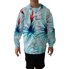 Tillansia Flowers Pattern Hooded Wind Breaker (kids)