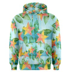 Tropical Starfruit Pattern Men s Pullover Hoodie