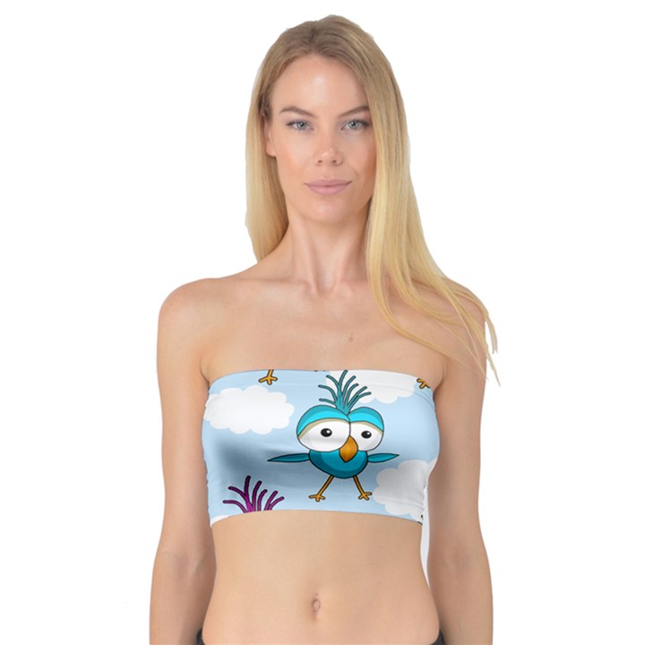 Cute colorful birds  Bandeau Top