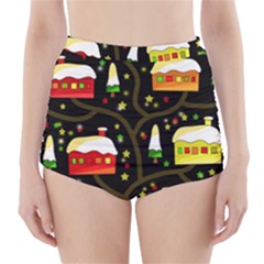 Winter  Night  High-waisted Bikini Bottoms