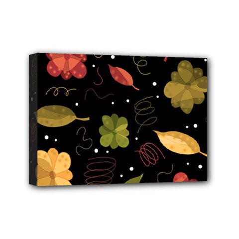 Autumn Flowers  Mini Canvas 7  X 5  by Valentinaart