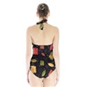 Autumn flowers  Halter Swimsuit View2