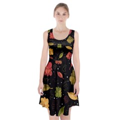 Autumn Flowers  Racerback Midi Dress