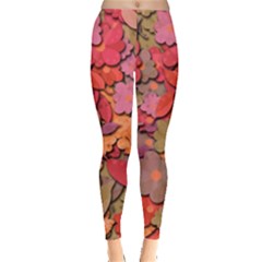 Beautiful Floral Design Leggings  by Valentinaart