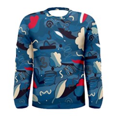 Ocean Men s Long Sleeve Tee by Valentinaart