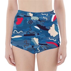 Ocean High-waisted Bikini Bottoms