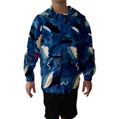 Ocean Hooded Wind Breaker (kids) by Valentinaart