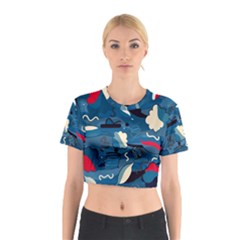 Ocean Cotton Crop Top