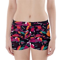 Colorful Abstract Art  Boyleg Bikini Wrap Bottoms