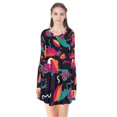 Colorful Abstract Art  Flare Dress