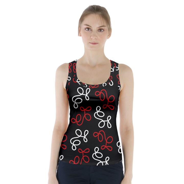 Elegance - red  Racer Back Sports Top