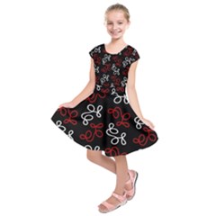 Elegance - Red  Kids  Short Sleeve Dress