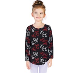 Elegance - Red  Kids  Long Sleeve Tee