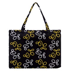 Elegance - Yellow Medium Zipper Tote Bag