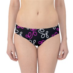 Elegance - Magenta  Hipster Bikini Bottoms by Valentinaart