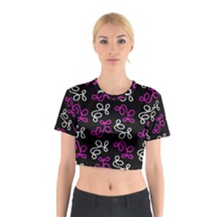 Elegance - Magenta  Cotton Crop Top