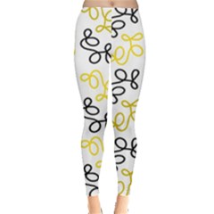 Yellow Elegance Leggings  by Valentinaart