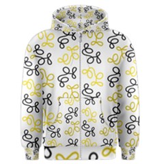 Yellow Elegance Men s Zipper Hoodie by Valentinaart