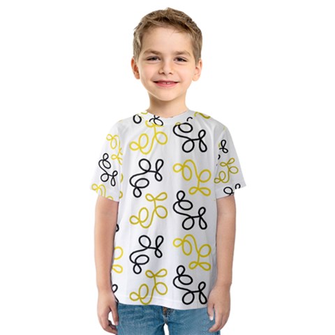 Yellow Elegance Kids  Sport Mesh Tee by Valentinaart