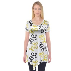 Yellow Elegance Short Sleeve Tunic 