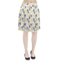 Yellow Elegance Pleated Skirt