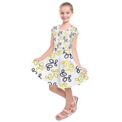 Yellow Elegance Kids  Short Sleeve Dress