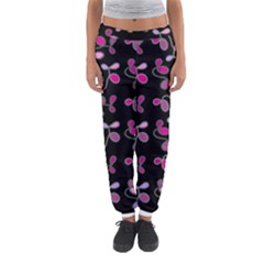 Magenta Garden Women s Jogger Sweatpants by Valentinaart