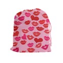 Valentine s Day Kisses Drawstring Pouches (Extra Large) View1