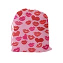 Valentine s Day Kisses Drawstring Pouches (Extra Large) View2