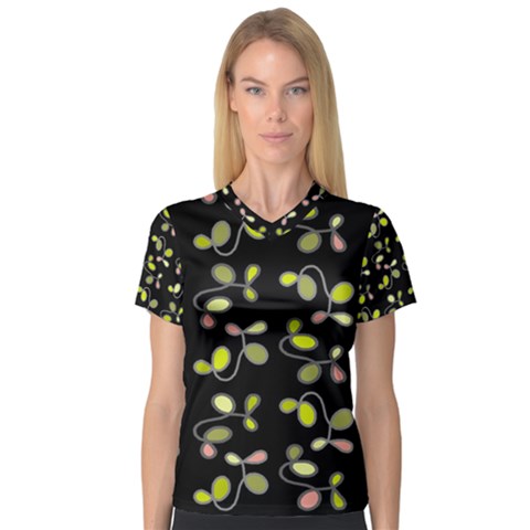 My Beautiful Garden Women s V-neck Sport Mesh Tee by Valentinaart