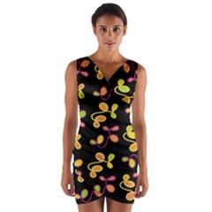 My Garden Wrap Front Bodycon Dress