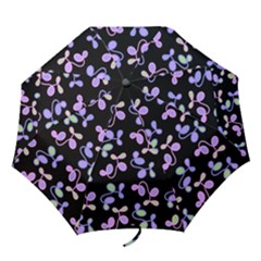 Purple Garden Folding Umbrellas by Valentinaart