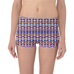 Ethnic Colorful Pattern Boyleg Bikini Bottoms by dflcprintsclothing