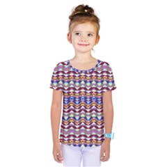 Ethnic Colorful Pattern Kids  One Piece Tee