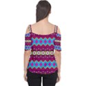 Rhombus and ovals chains                                                                                                               Women s Cutout Shoulder Tee View2