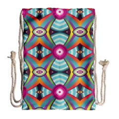 Targets Pattern                                                                                                                Large Drawstring Bag by LalyLauraFLM