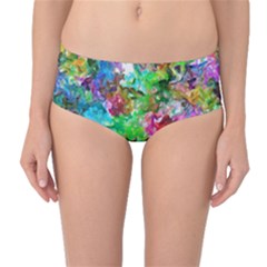 Colorful Strokes                                                                                                                Mid-waist Bikini Bottoms by LalyLauraFLM