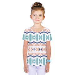 Shapes And Waves                                        Kids  One Piece Tee