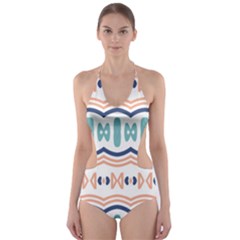 Shapes And Waves                                                                                                                  Cut-out One Piece Swimsuit