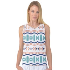 Shapes And Waves                                                                                                                  Women s Basketball Tank Top