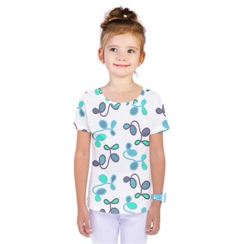 Blue Garden Kids  One Piece Tee by Valentinaart