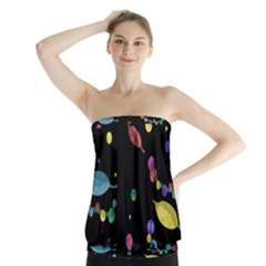 Space Garden Strapless Top