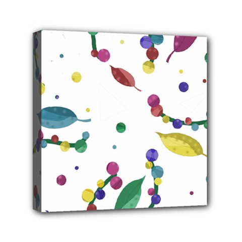 Abstract Floral Design Mini Canvas 6  X 6  by Valentinaart