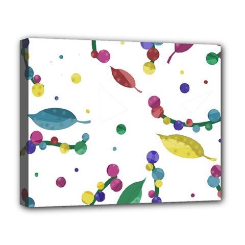 Abstract Floral Design Deluxe Canvas 20  X 16   by Valentinaart