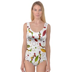 Adorable Floral Design Princess Tank Leotard 