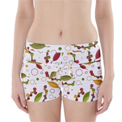 Adorable Floral Design Boyleg Bikini Wrap Bottoms