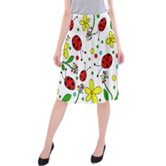 Ladybugs Midi Beach Skirt