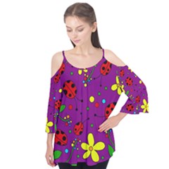 Ladybugs - Purple Flutter Tees