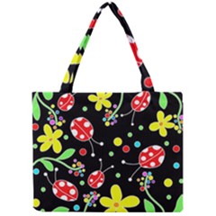 Flowers And Ladybugs Mini Tote Bag by Valentinaart